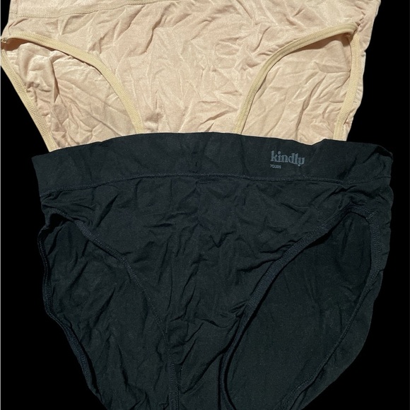 Kindly Yours Black and Beige Bikini Underwear 4pk Large 12/14 - Picture 1 of 6